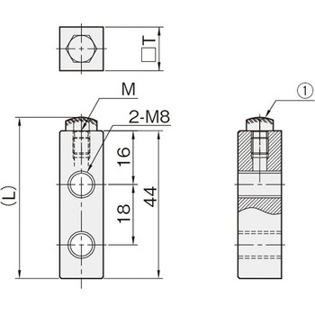 リニアストッパー(ストッパーブロック) SBBS(ボルトR) 岩田製作所