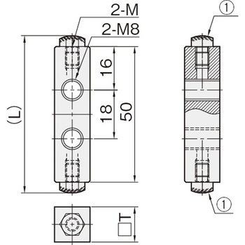 リニアストッパー(ストッパーブロック) SBBW(ボルトR) 岩田製作所