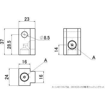 2WAYブロック SWAGE-LINE