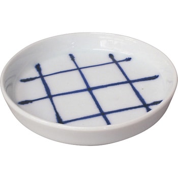そば薬味皿 ルリ格子 壺々炉