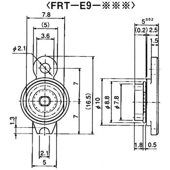 Frt E9 100 ロータリーダンパー Frt E2 E9シリーズ 1個 不二ラテックス 通販サイトmonotaro