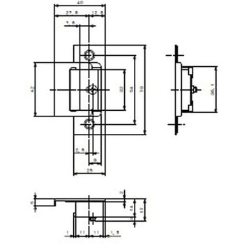 リヴィエール B2 戸襖錠 丸座 長沢製作所