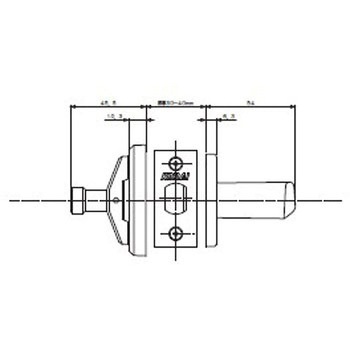 リヴィエール B4 戸襖錠 丸座 長沢製作所