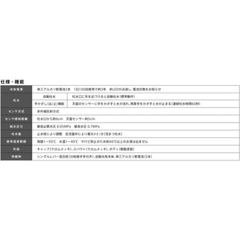 ツインズ/自動水栓付きシングルレバー混合栓 ミナミサワ