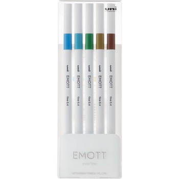 水性サインペン EMOTT(エモット)セット uni(三菱鉛筆)