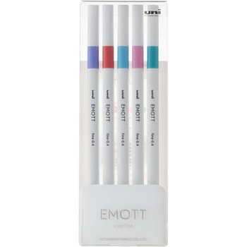 水性サインペン EMOTT(エモット)セット uni(三菱鉛筆)