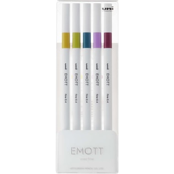 水性サインペン EMOTT(エモット)セット uni(三菱鉛筆)