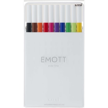 水性サインペン EMOTT(エモット)セット uni(三菱鉛筆)