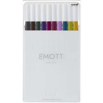 水性サインペン EMOTT(エモット)セット uni(三菱鉛筆)