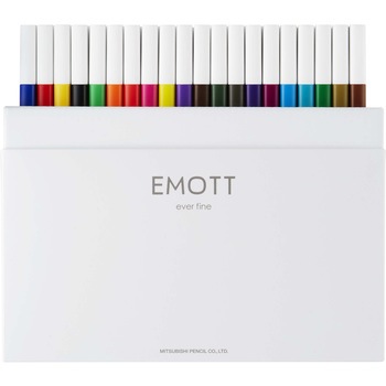水性サインペン EMOTT(エモット)セット uni(三菱鉛筆)