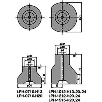 LPH-1212-H20 レベリングプレート かさあげ型・アンカータイプ 1個