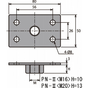 PN/PN1/PN2 調整ボルト用ナット ダイワアドテック
