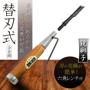 鏡獅子 替刃式追入のみ合金鋼 BIGMAN