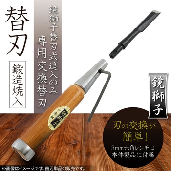 鏡獅子 替刃式追入のみ合金鋼 替刃 BIGMAN