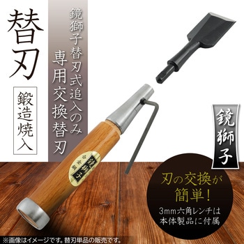 鏡獅子 替刃式追入のみ合金鋼 替刃 BIGMAN