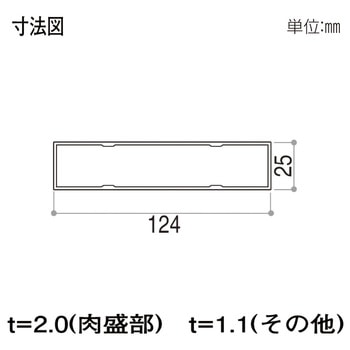 格子材 124×25 YKK AP