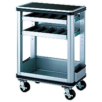 スチール製ワゴン(ボルトタイプ) ツールステーション 間口670×奥行420×高さ900mm 可動 KTC