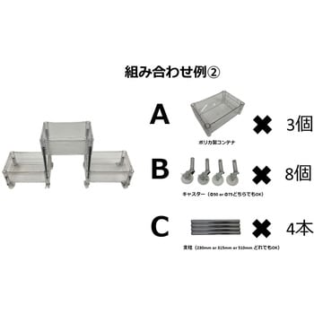 PTC-C75 ポリカトラコン専用 Φ75キャスター ミツヤ 1袋(4個) PTC-C75