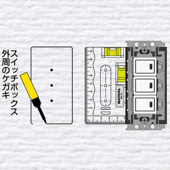 電工ケガキレベル マーベル