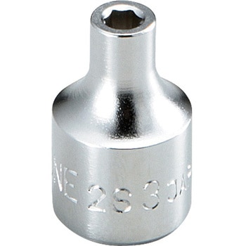 ソケット(6角タイプ) 差込角6．35mm TONE トネ (前田金属工業)