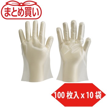 まとめ買い ポリエチレン製使い捨て手袋 TRUSCO