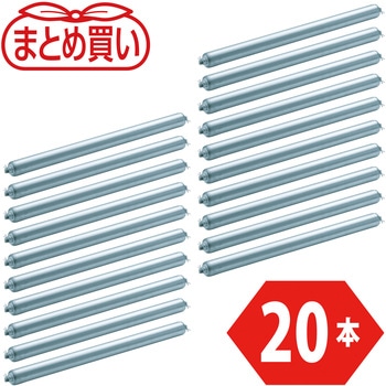 軸付ローラー(ローラー径38mm、肉厚1．2mm・スチール製) TRUSCO