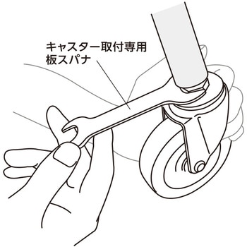 ねじ込みキャスター自在車 ウレタン車輪 ユーエイキャスター