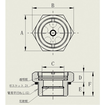 オイルゲージM形 家原ライト工業