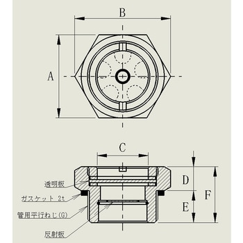 オイルゲージM形 家原ライト工業