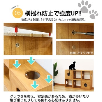 オープンラックシステム 猫ホーム4個セット AIS (エイ・アイ・エス)