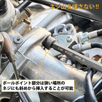 ボールポイント 黒染め7本セット(セミロング) ワイズ