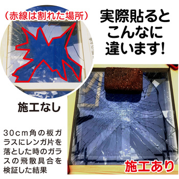 ガラス飛散抑止テープ リンテックコマース
