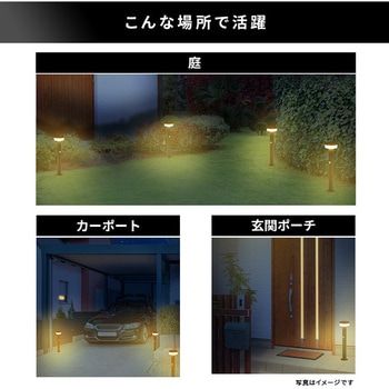 工事不要!ガーデンソーラーセンサーライト 2W丸型 ホームテイスト