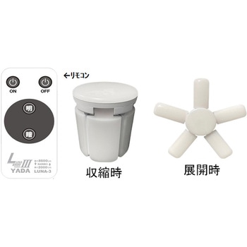 矢田 ルナ3無段階調光機能付LEDクリップランプ本体73W 矢田電気