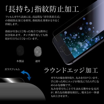 iPhone SE (第3世代)/SE (第2世代)/8/7/6s/6 ガラスフィルム「GLASS PREMIUM FILM」 スタンダードサイズ ブルーライトカット MSソリューションズ