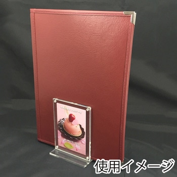 アクリルメニュースタンド POPホルダー付 スマイル