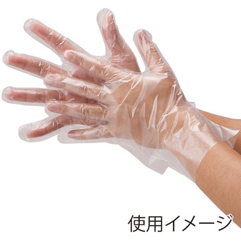 手袋 ポリエチレン型押エンボス グローブマニア(川西工業)