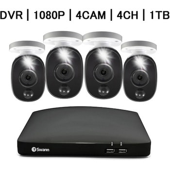 付属品8チャンネル2TBDV【カメラ6台未使用】Swann セキュリティカメラ 8台セット DVRレコーダー