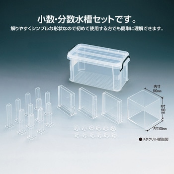 小数・分数水槽セット+分数カラータイルセット 共栄プラスチック