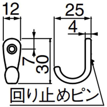 J形フック ブラック MIZUKAMI(水上)