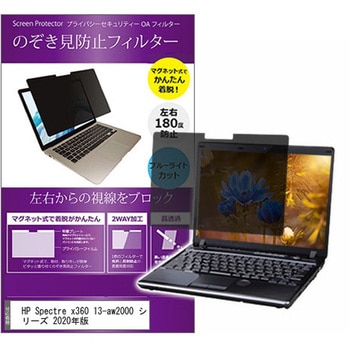 マグネット式 覗き見防止 プライバシー フィルター HP Spectre x360 13-aw2000 シリーズ 2020年版 13.3インチ 保護 フィルム のぞき見防止 メディアフューチャー