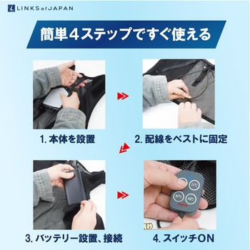 冷暖ボディコンディショニングペルチェベスト LINKS OF JAPAN