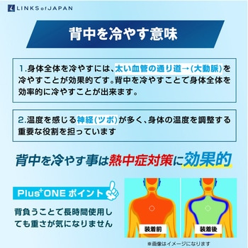 冷暖ボディコンディショニングペルチェベスト LINKS OF JAPAN