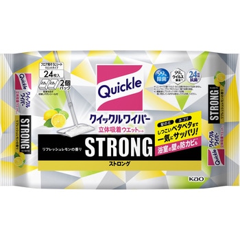 クイックルワイパー立体吸着ウエットシートストロングレモン 花王