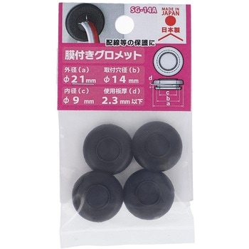 EPDM 膜付きグロメット 大里