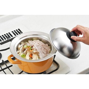 美味彩菜 お鍋にのせて使う蒸しプレート(フタ付) - ヨシカワ