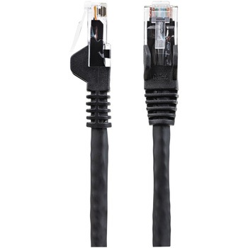 カテゴリ6 LANケーブル(Cat6) RJ45モールドコネクタ(ツメ折れ防止カバー付き) 50cm ブラック StarTech.com