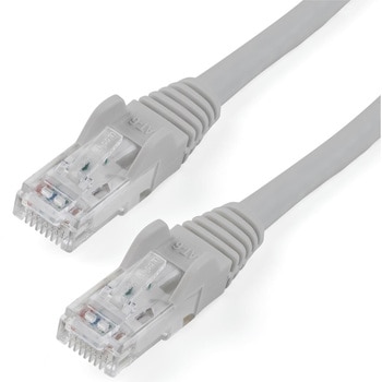 カテゴリ6 LANケーブル(Cat6) RJ45モールドコネクタ(ツメ折れ防止カバー付き) 1m グレー StarTech.com