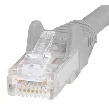 カテゴリ6 LANケーブル(Cat6) RJ45モールドコネクタ(ツメ折れ防止カバー付き) 1m グレー StarTech.com