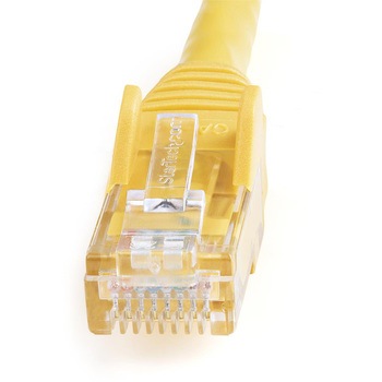 カテゴリ6 LANケーブル(Cat6) RJ45モールドコネクタ(ツメ折れ防止カバー付き) 1m イエロー StarTech.com